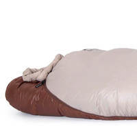 Спальний мішок пуховий Naturehike Snowbird NH20YD001 M 190 см Коричневий 510 г (6927595762134)