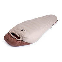 Спальний мішок пуховий Naturehike Snowbird NH20YD001 M 190 см Коричневий 510 г (6927595762134)