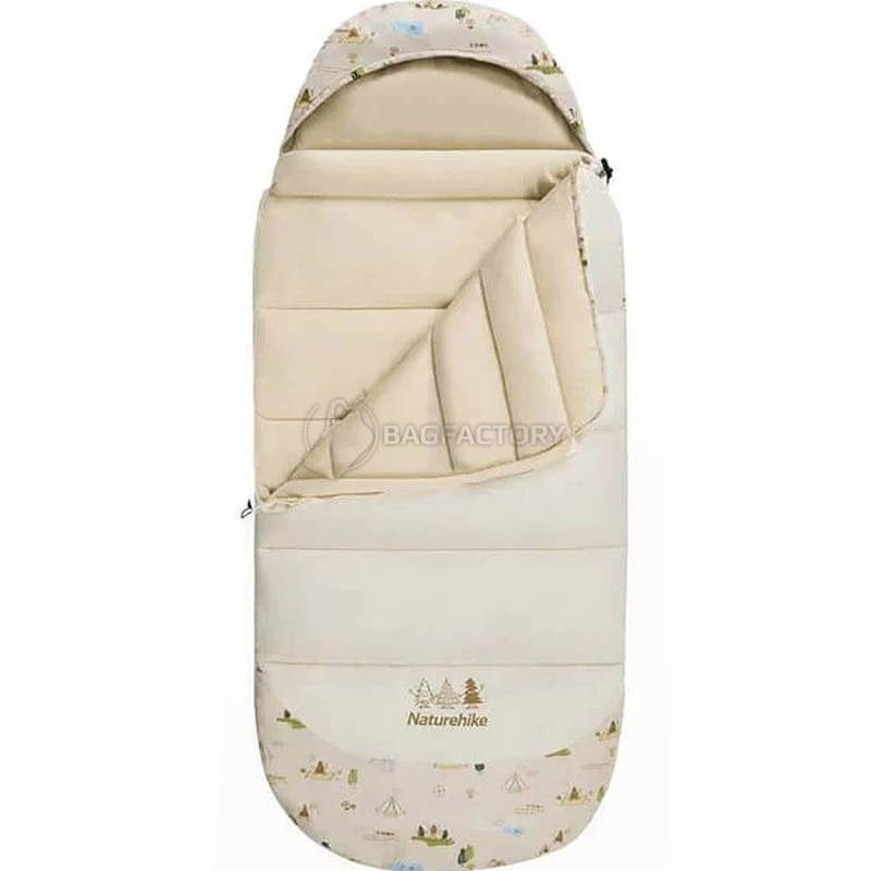 Спальний мішок дитячий Naturehike B180 CNH22SD001 160 см Бежевий (6927595799611)