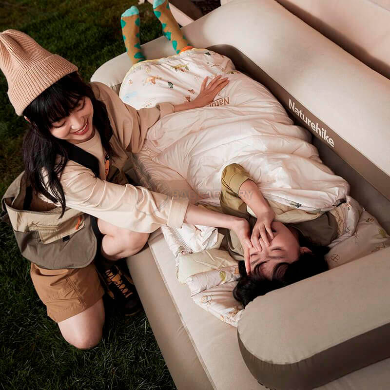 Спальний мішок дитячий Naturehike B180 CNH22SD001 160 см Бежевий (6927595799611)