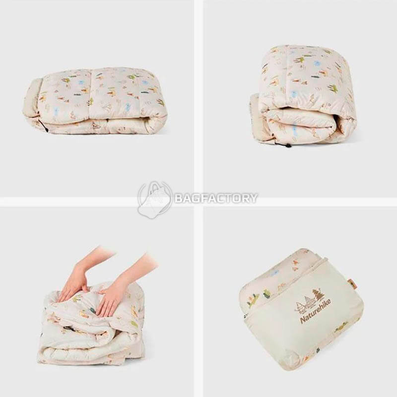 Спальний мішок дитячий Naturehike B180 CNH22SD001 160 см Бежевий (6927595799611)