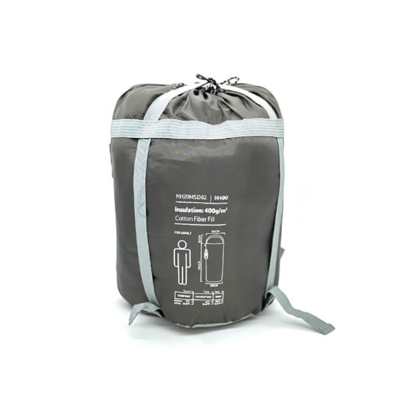 Спальний мішок Naturehike M400 NH20MSD02 (1°C) 220 см лівий Сірий (6927595702390)