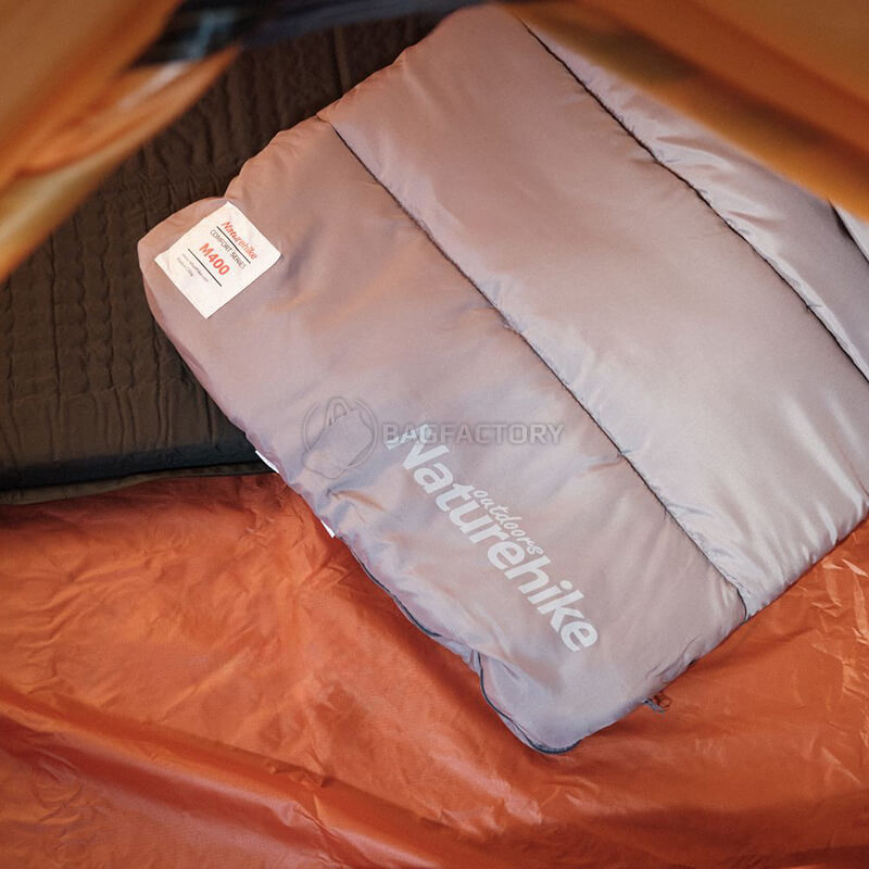 Спальний мішок Naturehike M400 NH20MSD02 (1°C) 220 см правий Сірий (6927595701270)