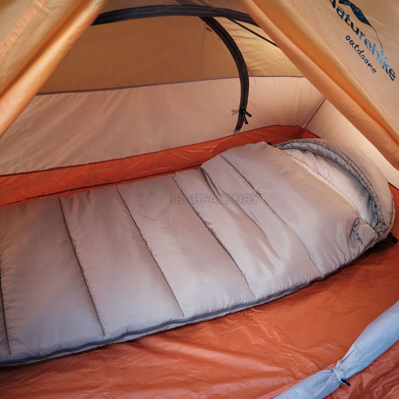 Спальний мішок Naturehike M400 NH20MSD02 (1°C) 220 см правий Сірий (6927595701270)