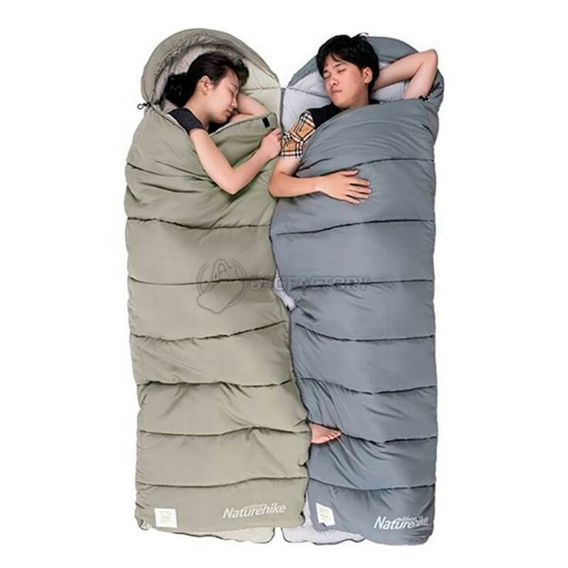 Спальний мішок Naturehike M400 NH20MSD02 (1°C) 220 см правий Сірий (6927595701270)