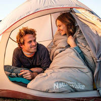 Спальний мішок Naturehike M400 NH20MSD02 (1°C) 220 см правий Сірий (6927595701270)