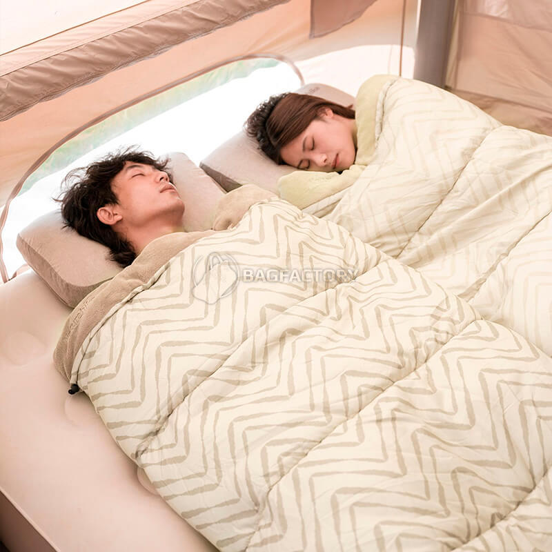 Спальний мішок Naturehike DP100 CNK2300SD012 210 см Бежевий (6976023923562)