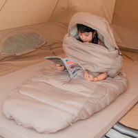 Спальний мішок овальний Naturehike PS300 NH20MSD03 230 см правий Бежевий (6927595765470)