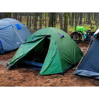 Намет чотиримісний Naturehike P-Series NH18Z044-P 210T65D Темно-зелений (6927595762646)