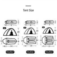 Намет одномісний Naturehike Cloud Up 1 Updated NH18T010-T 210T Зелений (6927595730539)