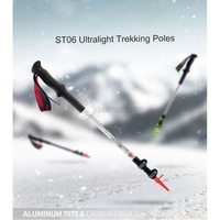 Трекінгова палиця 3-секційна Naturehike ST06 NH17D006-D 1 шт Чорна (6927595748596)