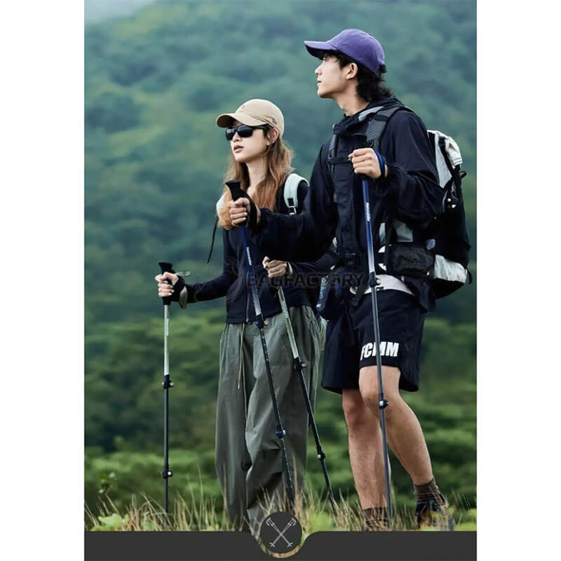 Трекінгова палиця Naturehike CNK2300DS010 100 см Жовта 1 шт (6976023923524)