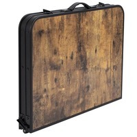 Стіл розкладний Bo-Camp Decatur 90x60 cm Black/Wood look (DAS301467)