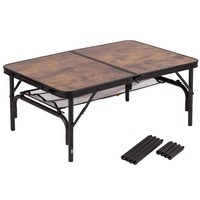 Стіл розкладний Bo-Camp Decatur 90x60 cm Black/Wood look (DAS301467)