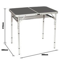 Стіл розкладний Bo-Camp Case Model 90x60 cm Grey (DAS301469)