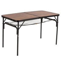 Стіл розкладний Bo-Camp Greene 120x60 cm Black/Wood look (DAS301531)