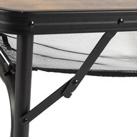 Стіл розкладний Bo-Camp Greene 120x60 cm Black/Wood look (DAS301531)