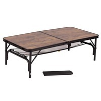 Стіл розкладний Bo-Camp Greene 120x60 cm Black/Wood look (DAS301531)