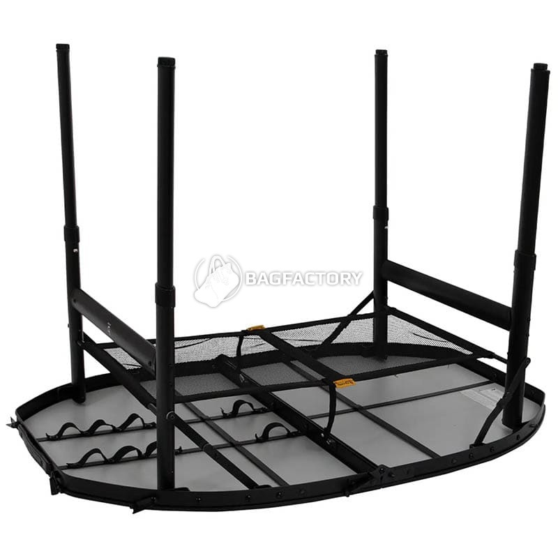 Стіл розкладний Bo-Camp Woodbine Oval 100x70 cm Black/Wood look (DAS302783)