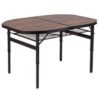 Стіл розкладний Bo-Camp Melrose Oval 120x80 cm Black/Wood look (DAS302785)