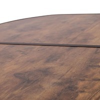 Стіл розкладний Bo-Camp Melrose Oval 120x80 cm Black/Wood look (DAS302785)