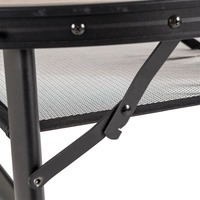 Стіл розкладний Bo-Camp Melrose Oval 120x80 cm Black/Wood look (DAS302785)