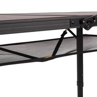 Стіл розкладний Bo-Camp Melrose Oval 120x80 cm Black/Wood look (DAS302785)