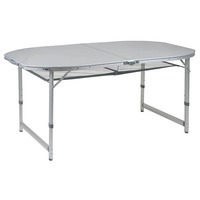 Стіл розкладний Bo-Camp Premium Oval 150x80 cm Grey (DAS302787)