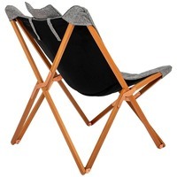 Крісло розкладне Bo-Camp Bloomsbury L Grey (DAS302726)