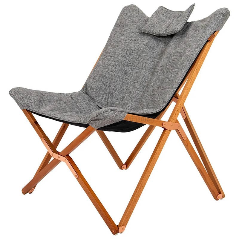 Крісло розкладне Bo-Camp Bloomsbury L Grey (DAS302726)