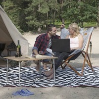 Крісло розкладне Bo-Camp Bloomsbury L Grey (DAS302726)