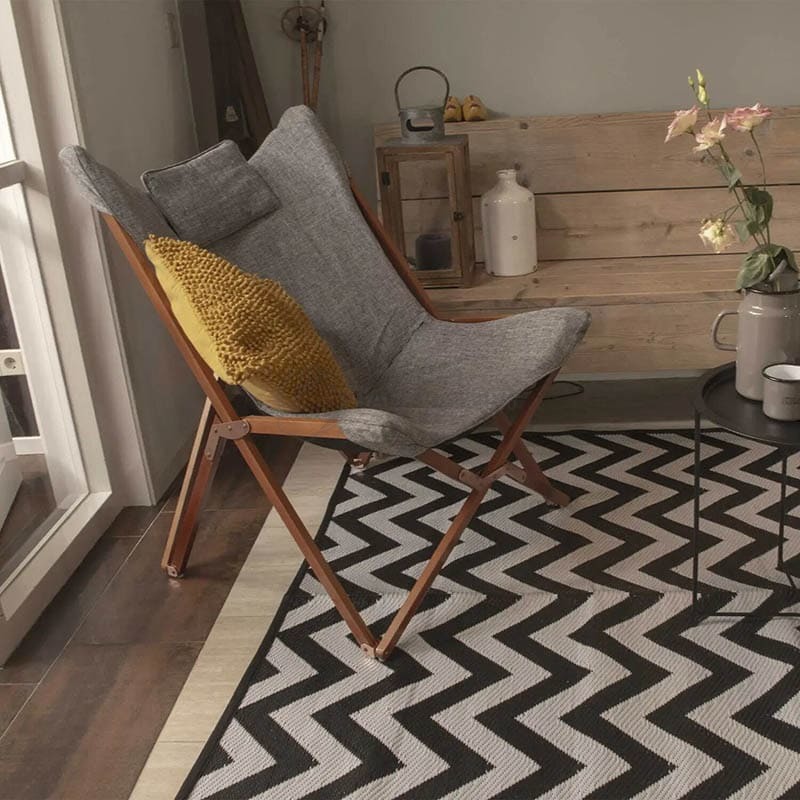 Крісло розкладне Bo-Camp Bloomsbury L Grey (DAS302726)