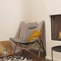 Крісло розкладне Bo-Camp Bloomsbury L Grey (DAS302726)