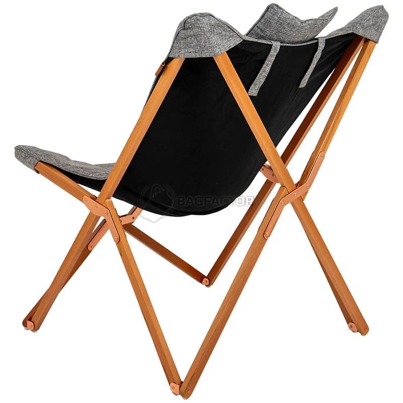 Крісло розкладне Bo-Camp Bloomsbury L Grey (DAS302726)