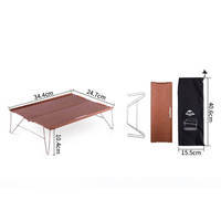 Стіл розкладний Naturehike NH17Z001-L алюмінієвий 34х25 см Сірий (6927595772287)