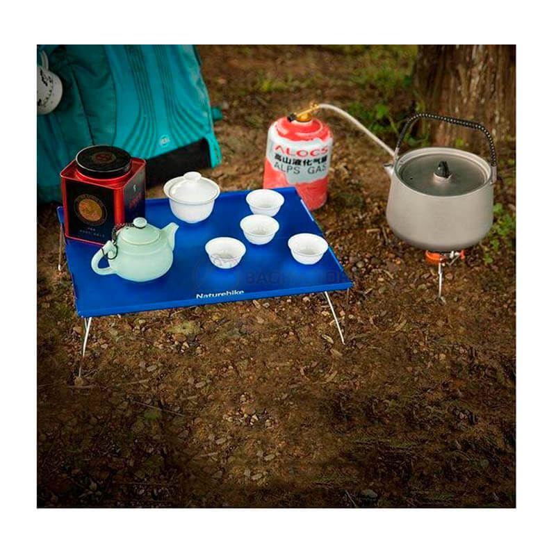 Стіл розкладний Naturehike NH17Z001-L алюмінієвий 34х25 см Сірий (6927595772287)