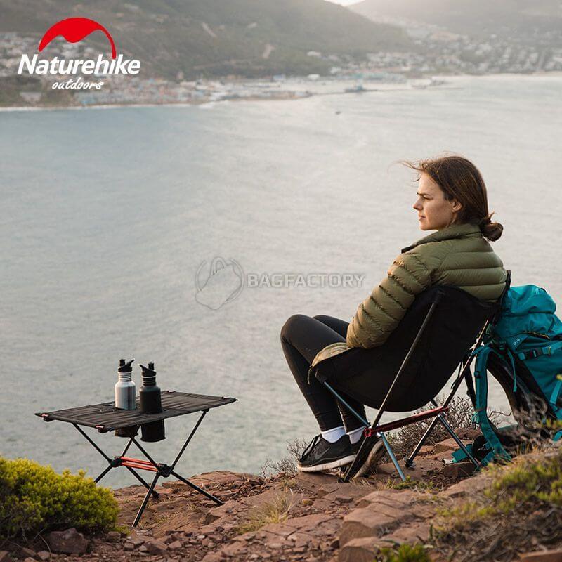 Стіл розкладний Naturehike NH19Z027-Z carbon Чорний 59х40 см (6976023920400)