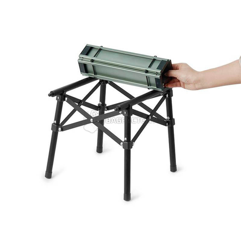 Стіл розкладний Naturehike CNH22JU050 aluminum 40.5х29х30.5 см Темно-зелений (6975641885368)