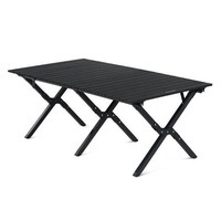 Стіл розкладний Naturehike CNK2300JU010 aluminum 118х60х44 см Чорний (6976023929007)