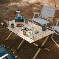 Стіл розкладний Naturehike CNK2300JU010 aluminum M 86х60х44 см Бежевий (6976023926945)