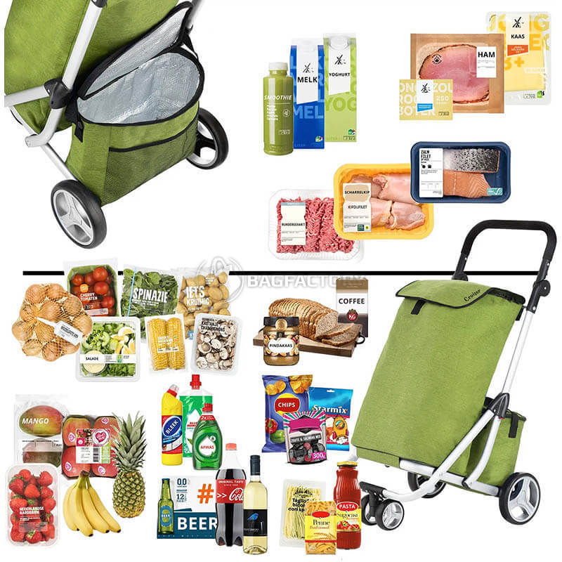 Господарська сумка-візок ShoppingCruiser 3 Wheels Green 72л (930792)