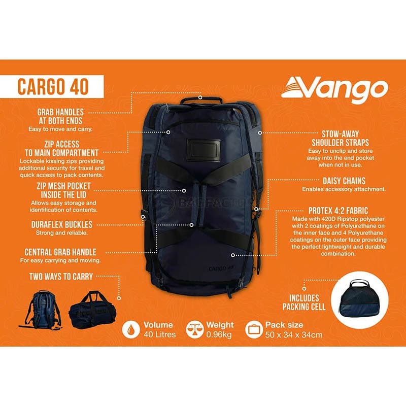 Дорожня сумка Vango Cargo 40 Moonlit Ocean (930852)