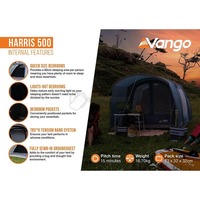 Намет п'ятимісний Vango Harris 500 Mineral Green (930840)