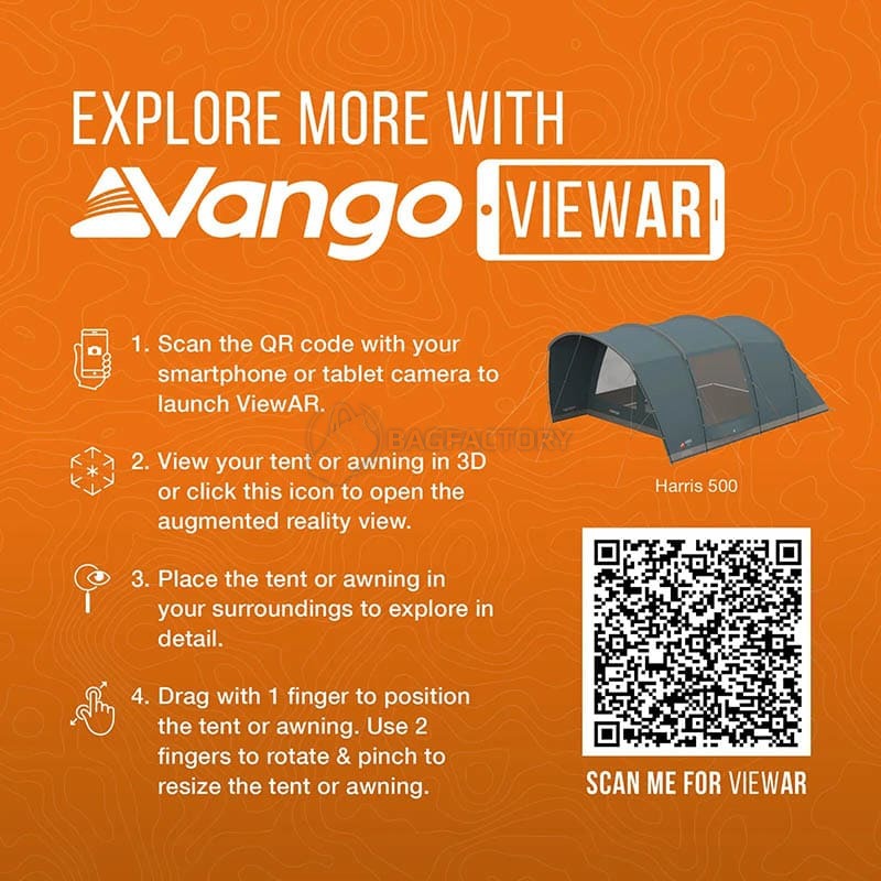 Намет п'ятимісний Vango Harris 500 Mineral Green (930840)