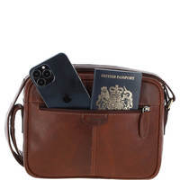 Сумка шкіряна через плече Ashwood T72 Chestnut (T72 CHESTNUT)