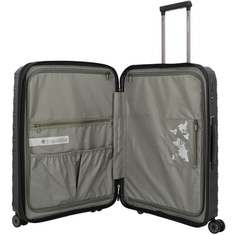 Валіза на 4 колесах Travelite Mooby M 73/80л Black (TL076848-01)