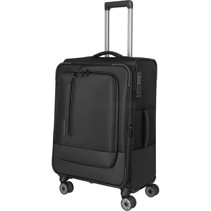 Валіза на 4 колесах Travelite Crosslite 5.0 M 61/66л Black (TL092948-01)