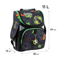 Шкільний каркасний рюкзак GoPack Education 5001S-5 Football Game 11л (GO24-5001S-5)