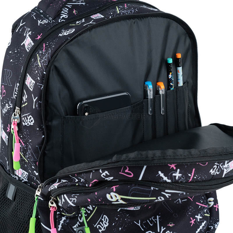 Рюкзак підлітковий GoPack Teens 162M-5 16.5л Чорний (GO24-162M-5)