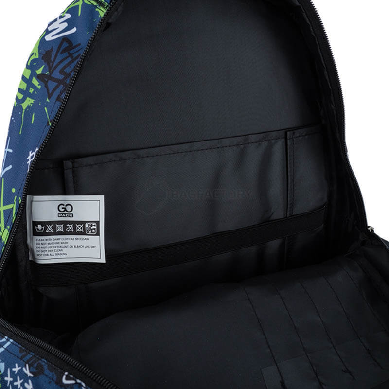 Рюкзак підлітковий GoPack Teens 162M-2 16.5л Синій з принтом (GO24-162M-2)